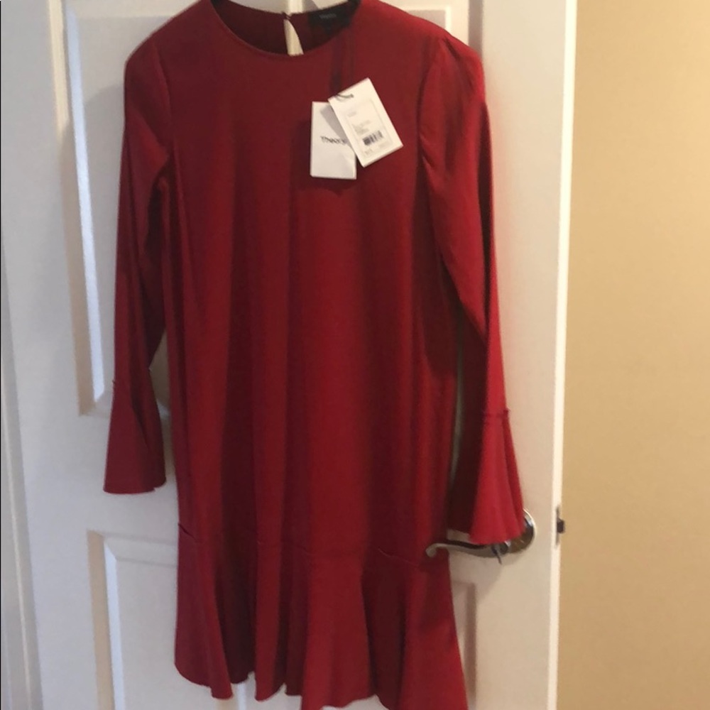 COPY - Theory dress  Marah dark  vermillion. Brand new